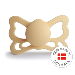 FRIGG Butterfly - Anatomical Silicone Pacifier - Pale Daffodil - Size 2